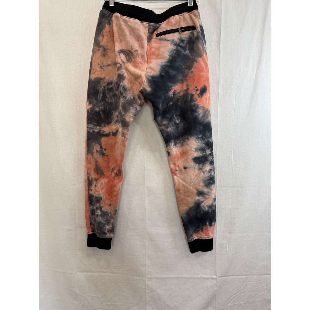 Rare Black Pyramid Tie Dye Sweatpants Joggers Orange Black Streetwear Men S - Picture 4 of 7